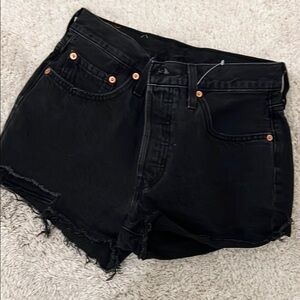 Levi's Black Jean Shorts for Women